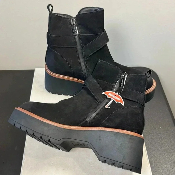 Blondo Giovanni Waterproof Women's Boots size 10 Black nubuck upper - Picture 5 of 13